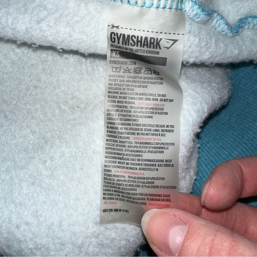 Gymshark Blue Sweatshirt - Picture 6 of 6
